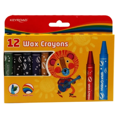 Picture of  Crayon color - Keyroad- 12 Colors - 14 Mm - Jumbo - Model KR971307