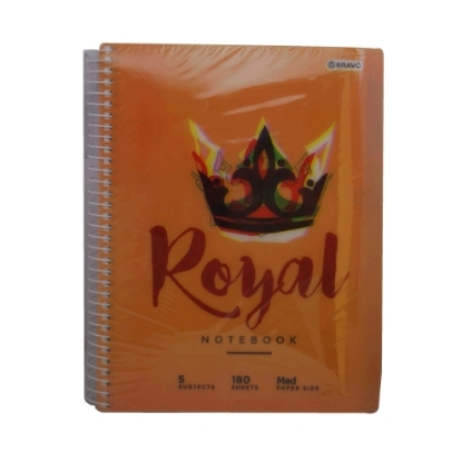 Picture of Royal plastic notebook, 180 sheets, 5 spacers, 17 x 24.5 cm