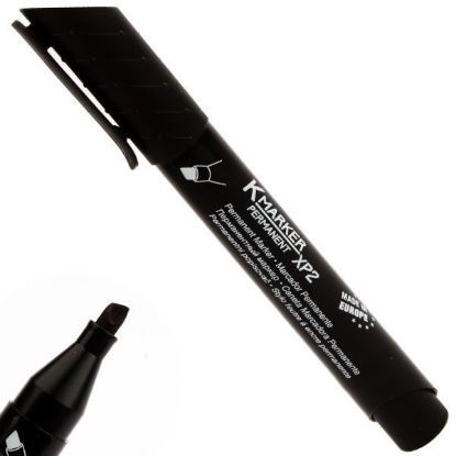 Picture of KORES Marker PRM XP2 chisel black Nr 20950