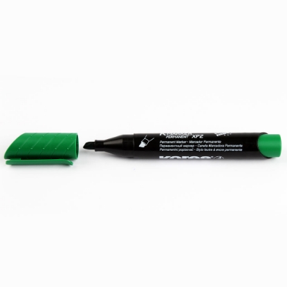 Picture of قلم ماركر كورس XP2, غير قابل للمسح, سن مشطوف, أخضر