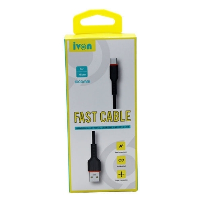 Picture of ivon fast cable charger and data line for micro 1000mm ca-67 2070-2071