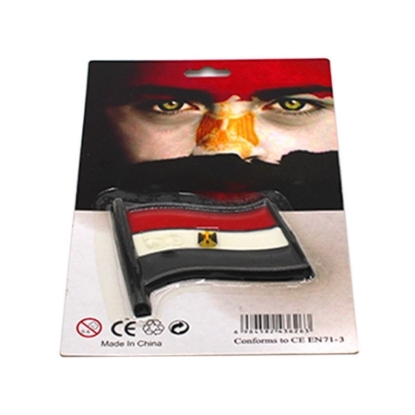 Picture of face color egyption flag EN71-3
