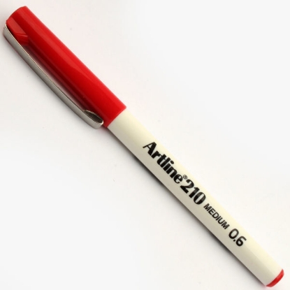 Picture of Artline writing pen EK-210 N 0.6mm red