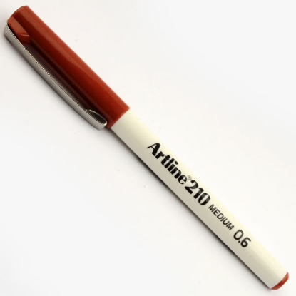 Picture of Artline writing pen EK-210 N 0.6mm brouwn