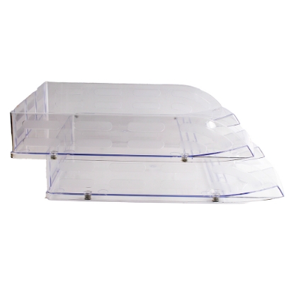 Picture of Document Tray - 2 Tiers Set - Clear NO:827 