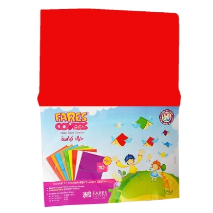 Picture of NOTEBOOK COVER SHEET FARES RED