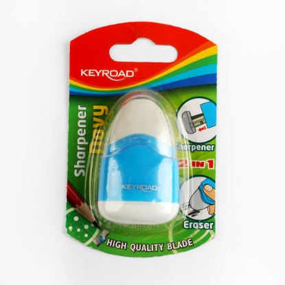 Picture of Keyroad sharpener, dual-functional design 2 in 1, with a PVC-free eraser, Model KR971057