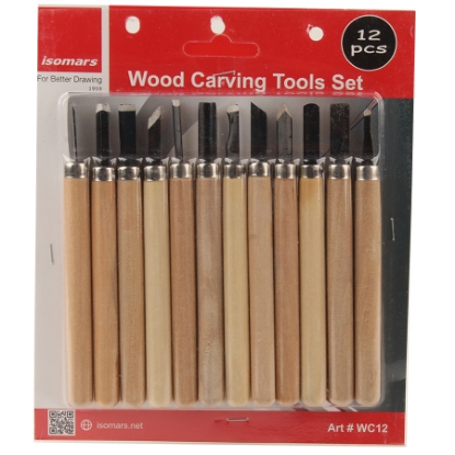 Picture of WOOD CARVING SET 12 PCS ISOMARS MODEL WC12
