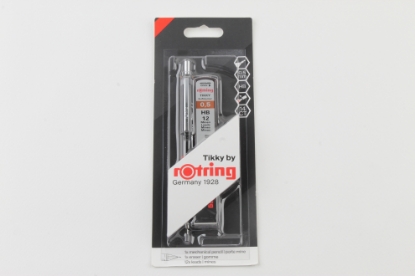 Picture of ROTRING MECHANICAL PENCIL TIKKY WITH RUBBER 0.5 MM + ERASER + LEADS HB / CARD