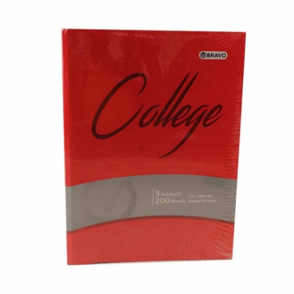 Picture of UNIVERSITY NOTEBOOK COLLEGE WIRED 200 PAPERS LINED 5 SEPARATORS CARDBOARD COVER A5