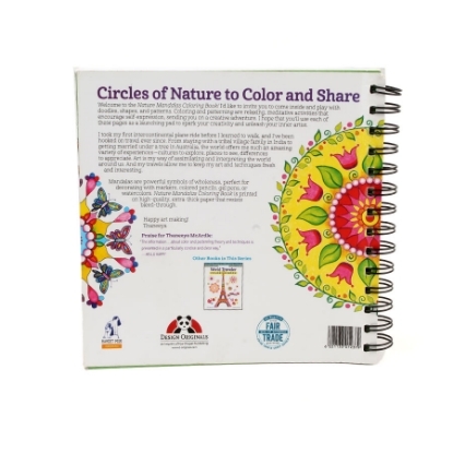 Picture of COLORING NOTEBOOK FOR ADULTS NATURE MANDALAY