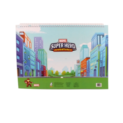 Picture of super hero gaint colouring pad
