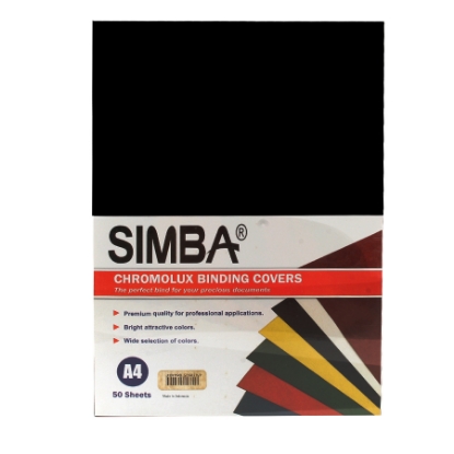 Picture of CHROMOLUX BINDING COVERS SIMBA 250 GM 5 COLORS 50 SHEETS A4 INDONISIA