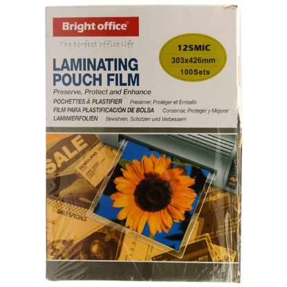 Picture of THERMAL LAMINATING POUCH FILM ROCO 125 MICRON 100 PCS A3