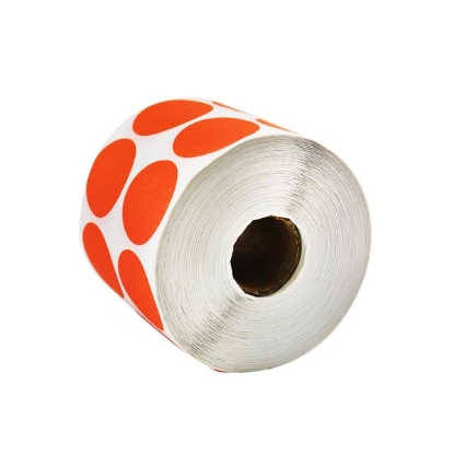 Picture of ROUNDED LABELS TANEX ROLL ORANGE 30 MM MODEL 2507