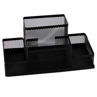 Picture of DESK SET ORGANIZER 4 PATITIONS + CUBE PAPER HOLDER MODEL 9125