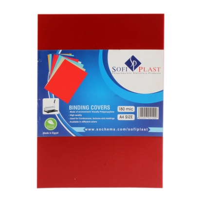 Picture of BINDING COVER SOFI PLAST 180 MICRON 100 PCS CRYSTAL A4