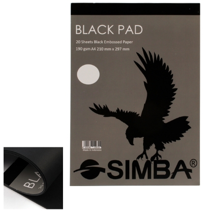 Picture of Simba Black Sketchbook 190 g 20 sheets A4