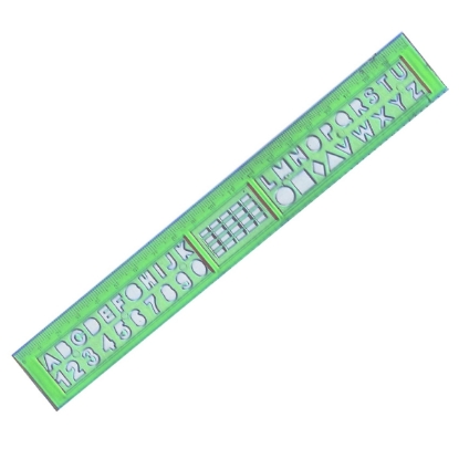 Picture of RULER MADEN LETTERS AND NUMBERS 20 CM 