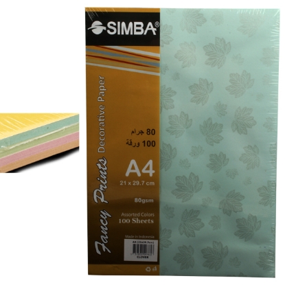 Picture of Simba Fancy Paper 80 gm 100 sheet Clover A4