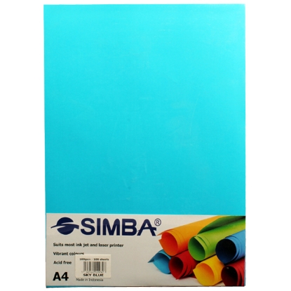 Picture of A4 -160gms -100sheets- sky blue -