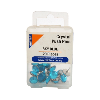 Picture of Office Pin Board Crystal color (Sky Blue 43) 20 pieces 95,677