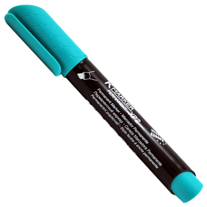 Picture of KORES Marker Permanent  XP2 chisel Turquoise Nr 20959