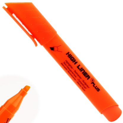 Picture of Orange highlighter Pen Kores plus Chisel Tip model 36004