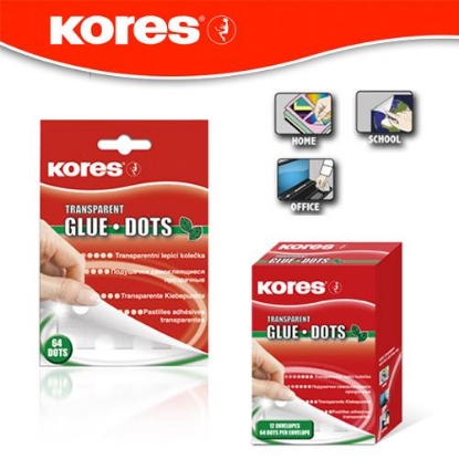 Picture of KORES GLUE DOTS WHITE 64 DOTS MODEL 31602