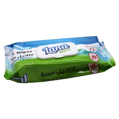 Picture of Lana Sanitize Wet Wipes, 72 Wipes