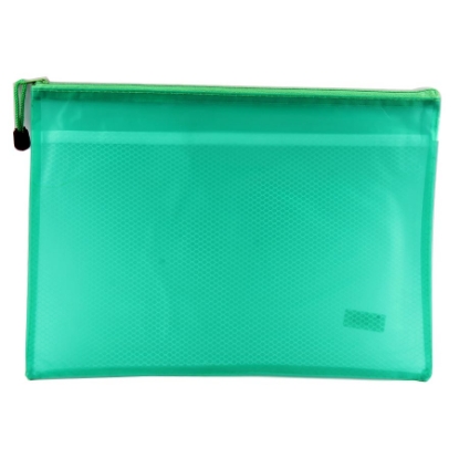 Picture of Simba Plastic Zipper File A4 Size - Green