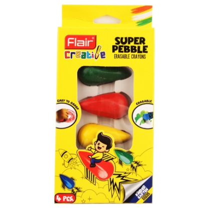 Picture of ERASABLE SUPER PEBBLE CRAYONS 6N FA8036-ASSORTED