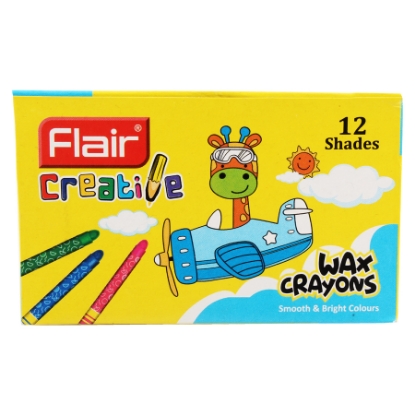 Picture of WAX CRAYONS MINI 12PCS BOX FA 8001-ASSORTED