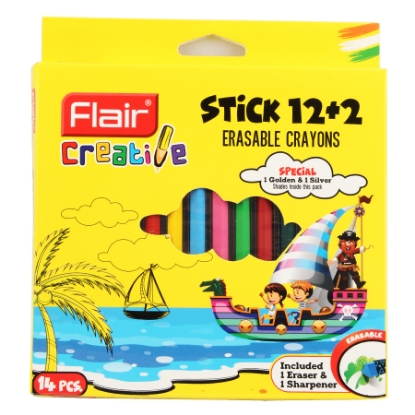 Picture of ERASABLE HEXA CRAYONS 14N BOX FA8030-ASSORTED