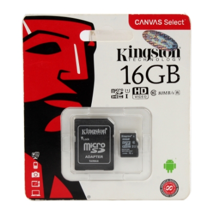 Picture of KINGSTON 16 GIGA MEMORY CARD