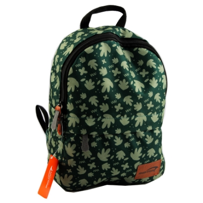 Picture of MINTRA SCHOOL BACK BAG SMALL 10 L PRINTED GREY LEAVES