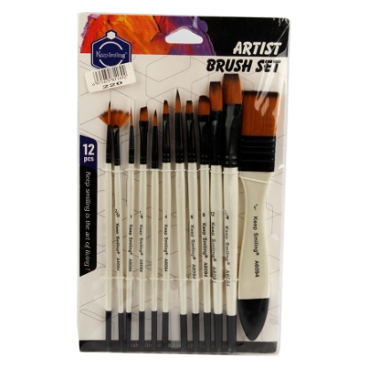 Picture of Keep Smiling Artist Brush Set 12pcs A6094B