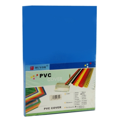 Picture of BINDING COVER BUYOR HI QUALITY 180 MICRON 100 PCS BLUE A4