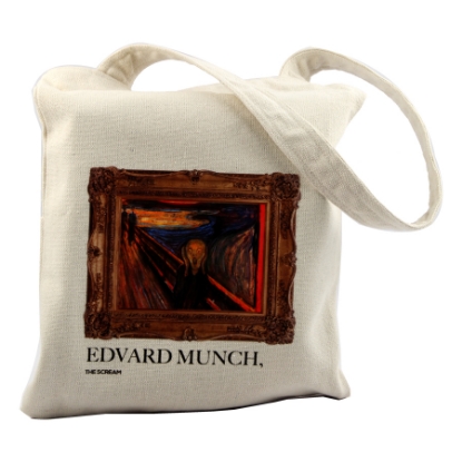 Picture of edward munch شنطه دونها قماش بيد