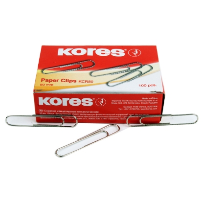 Picture of PAPER CLIPS CORK KORES 50 MM 100 PCS MODEL KCR50