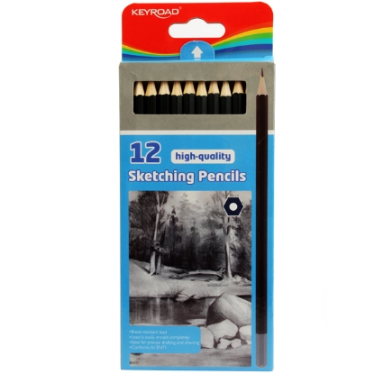 Picture of KEYROAD DRAWING PENCIL SET 12 PCS IN BOX MODEL KR59692