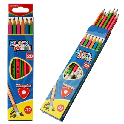 Picture of KEYROAD PENCIL HB TRIANGLE WITH ERASER MODEL KR971713