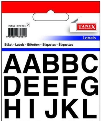 Picture of TANEX STICKER LETTERS 30 PCS 2 SHEETS MODEL 404