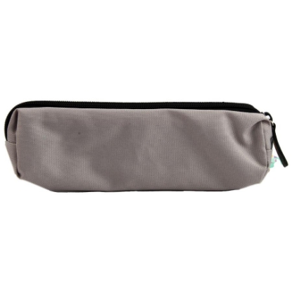 Picture of MINTRA FBRIC PENCIL CASE ZIPPED LIGHT GREY 5 × 4 × 20.5 CM 05511