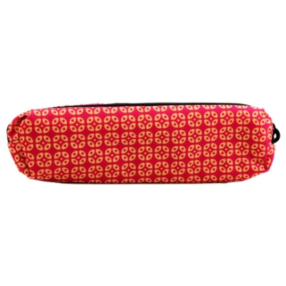 Picture of MINTRA FBRIC PENCIL CASE PRINTED 5 × 4 × 20.5 CM CREAM DOTS 09455