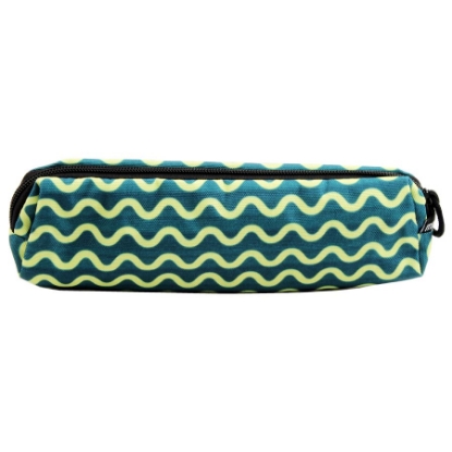 Picture of MINTRA FBRIC PENCIL CASE PRINTED 5 × 4 × 20.5 CM YELLOW WAVES 09462