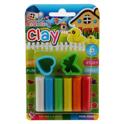 Picture of Clay set of  6 Colors +2 toys 50g BLC-50 / FM