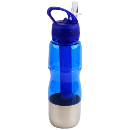Picture of WATER FLASK PLASTIC CRYSTAL+ SHALEMO × STAINLESS 600 ML MODEL D 601