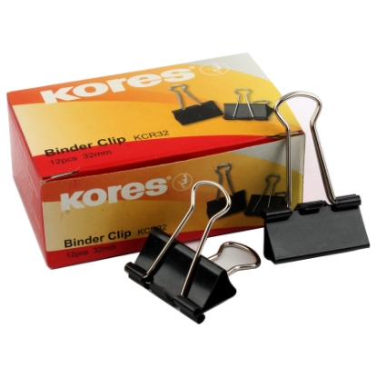 Picture of Kores clip binder black 32 ml - model KCR32
