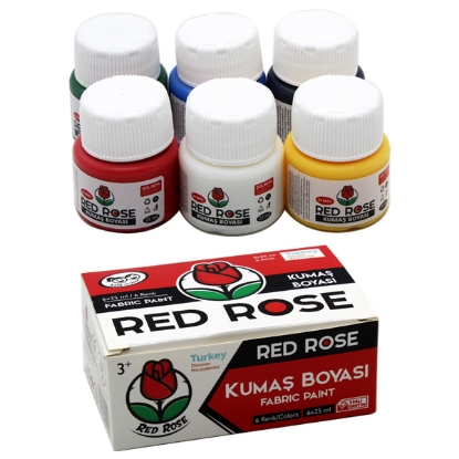 Picture of RED ROSE TEXTILE COLOR 6 COLORS 25 MM MODEL GB1380